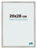 Fotokader 20x28cm Zilver Mat MDF Bologna Voorzijde Maat | Yourdecoration.be