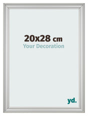 Fotokader 20x28cm Zilver Mat MDF Lazio Voorzijde Maat | Yourdecoration.be