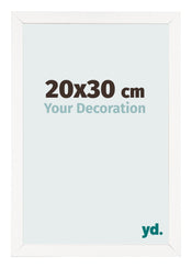 Fotokader 20x30 cm Wit Hoogglans MDF Bologna Voorzijde Maat | Yourdecoration.be