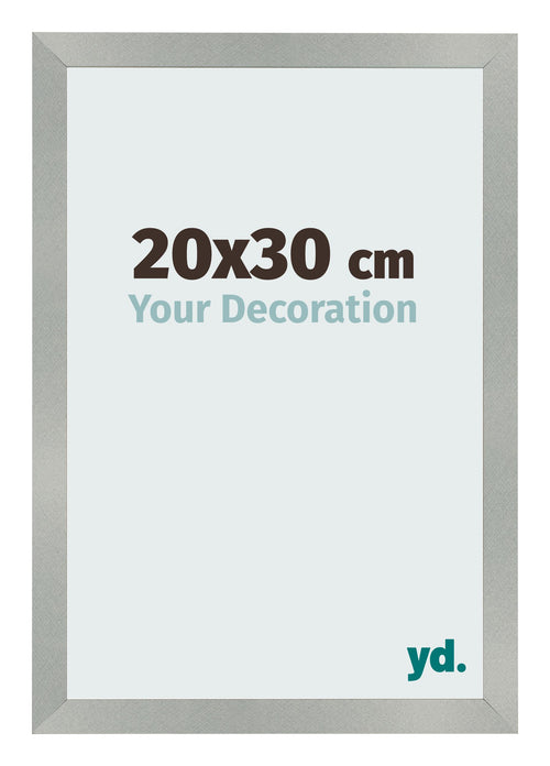 Fotokader 20x30cm Aluminium Geborsteld MDF Bologna Voorzijde Maat | Yourdecoration.be