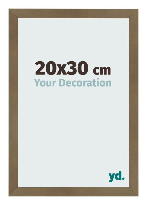 Fotokader 20x30cm Brons Decor MDF Bologna Voorzijde Maat | Yourdecoration.be