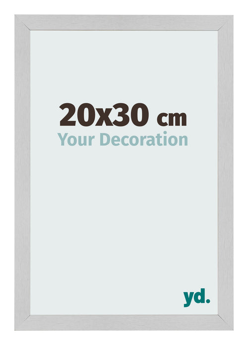 Fotokader 20x30cm Edelstaal MDF Bologna Voorzijde Maat | Yourdecoration.be
