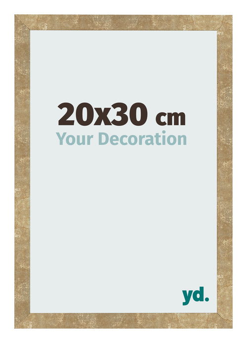 Fotokader 20x30cm Goud Antiek MDF Bologna Voorzijde Maat | Yourdecoration.be