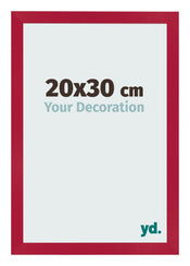 Fotokader 20x30cm Rood MDF Bologna Voorzijde Maat | Yourdecoration.be