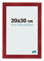 Fotokader 20x30cm Wijnrood Geveegd MDF Pisa Voorzijde Maat | Yourdecoration.be