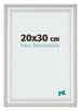Fotokader 20x30cm Wit Geveegd MDF Lazio Voorzijde Maat | Yourdecoration.be