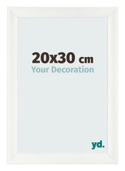 Fotokader 20x30cm Wit Geveegd MDF Pisa Voorzijde Maat | Yourdecoration.be
