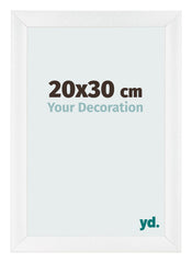 Fotokader 20x30cm Wit Hoogglans MDF Pisa Voorzijde Maat | Yourdecoration.be