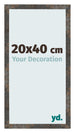 Fotokader 20x40 cm Geoxideerd Metaal MDF Bologna Voorzijde Maat | Yourdecoration.be