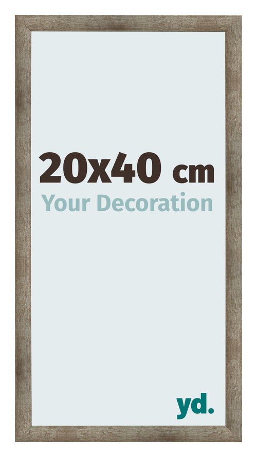 Fotokader 20x40 cm Metaal Vintage MDF Bologna Voorzijde Maat | Yourdecoration.be
