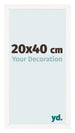 Fotokader 20x40 cm Wit Hoogglans MDF Bologna Voorzijde Maat | Yourdecoration.be