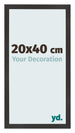 Fotokader 20x40 cm Zwart Mat MDF Bologna Voorzijde Maat | Yourdecoration.be