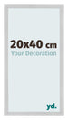 Fotokader 20x40cm Edelstaal MDF Bologna Voorzijde Maat | Yourdecoration.be