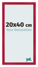 Fotokader 20x40cm Rood MDF Bologna Voorzijde Maat | Yourdecoration.be