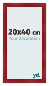 Fotokader 20x40cm Wijnrood Geveegd MDF Pisa Voorzijde Maat | Yourdecoration.be