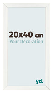 Fotokader 20x40cm Wit Geveegd MDF Pisa Voorzijde Maat | Yourdecoration.be