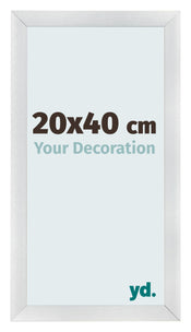 Fotokader 20x40cm Zilver Mat MDF Pisa Voorzijde Maat | Yourdecoration.be