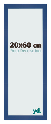 Fotokader 20x60 cm Donkerblauw MDF Bologna Voorzijde Maat | Yourdecoration.be