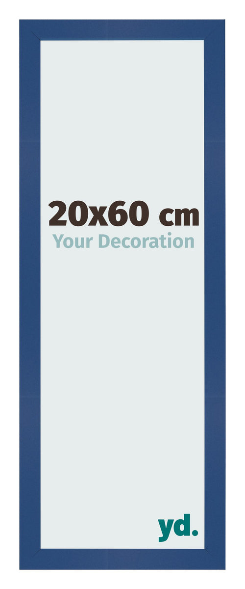 Fotokader 20x60 cm Donkerblauw MDF Bologna Voorzijde Maat | Yourdecoration.be