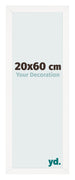 Fotokader 20x60 cm Wit Hoogglans MDF Bologna Voorzijde Maat | Yourdecoration.be