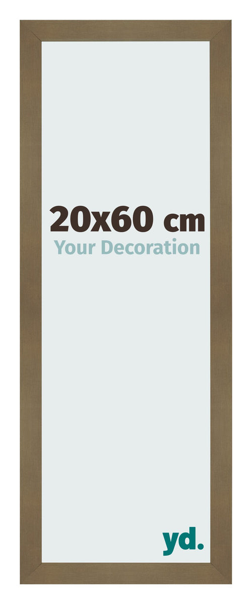 Fotokader 20x60cm Brons Decor MDF Bologna Voorzijde Maat | Yourdecoration.be