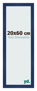 Fotokader 20x60cm Donkerblauw Geveegd MDF Bologna Voorzijde Maat | Yourdecoration.be