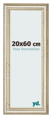 Fotokader 20x60cm Metaalglans MDF Lazio Voorzijde Maat | Yourdecoration.be