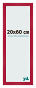 Fotokader 20x60cm Rood MDF Bologna Voorzijde Maat | Yourdecoration.be