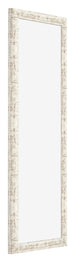Fotokader 20x60cm Wit Vintage MDF Bologna Voorzijde Schuin | Yourdecoration.be