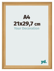 Fotokader 21x29 7cm A4 Dennen Houtnerf MDF Lazio Voorzijde Maat | Yourdecoration.be