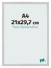 Fotokader 21x29 7cm A4 Edelstaal MDF Bologna Voorzijde Maat | Yourdecoration.be