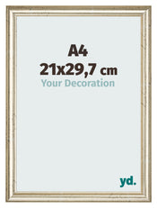 Fotokader 21x29 7cm A4 Metaalglans MDF Lazio Voorzijde Maat | Yourdecoration.be