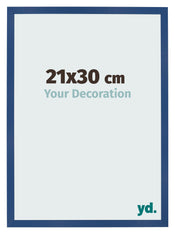 Fotokader 21x30 cm Donkerblauw MDF Bologna Voorzijde Maat | Yourdecoration.be