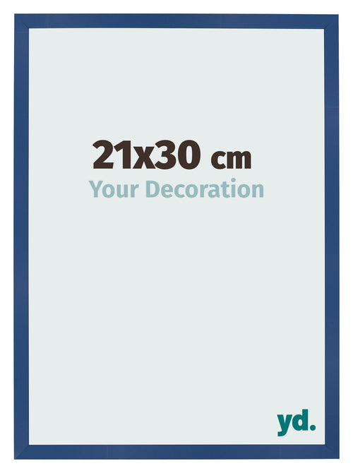 Fotokader 21x30 cm Donkerblauw MDF Bologna Voorzijde Maat | Yourdecoration.be