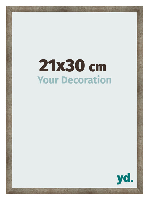 Fotokader 21x30 cm Metaal Vintage MDF Bologna Voorzijde Maat | Yourdecoration.be