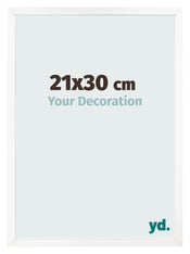 Fotokader 21x30 cm Wit Mat MDF Bologna Voorzijde Maat | Yourdecoration.be