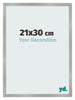 Fotokader 21x30cm Aluminium Geborsteld MDF Bologna Voorzijde Maat | Yourdecoration.be