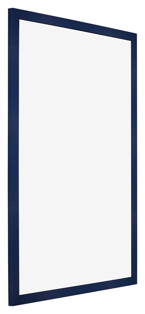 Fotokader 21x30cm Donkerblauw Geveegd MDF Bologna Voorzijde Schuin | Yourdecoration.be
