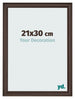 Fotokader 21x30cm Eiken Donker MDF Lazio Voorzijde Maat | Yourdecoration.be