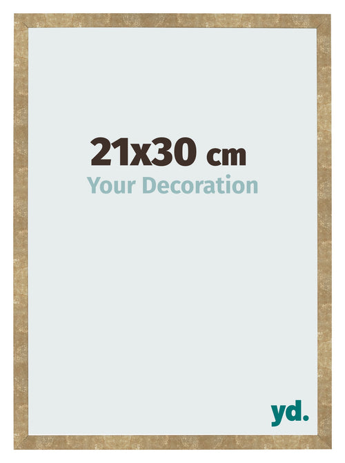 Fotokader 21x30cm Goud Antiek MDF Bologna Voorzijde Maat | Yourdecoration.be