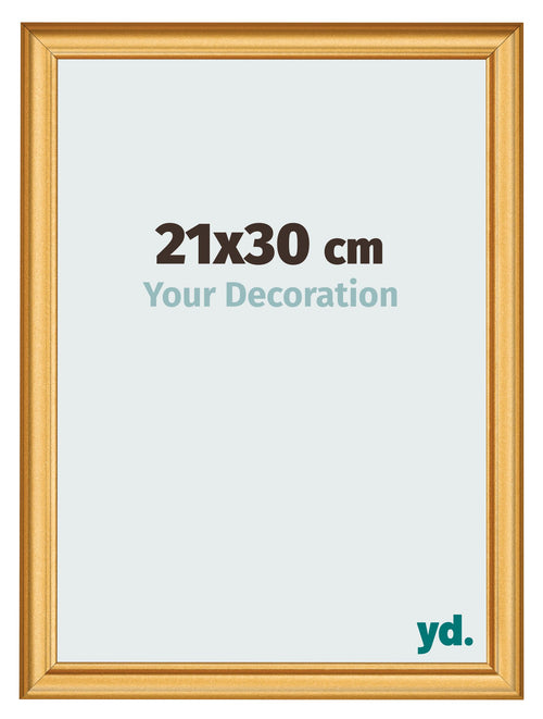 Fotokader 21x30cm Goud Mat MDF Lazio Voorzijde Maat | Yourdecoration.be