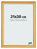 Fotokader 21x30cm Goud Mat MDF Lazio Voorzijde Maat | Yourdecoration.be