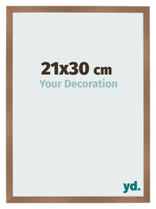 Fotokader 21x30cm Koper Decor MDF Bologna Voorzijde Maat | Yourdecoration.be