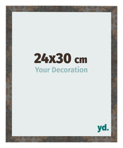 Fotokader 24x30 cm Geoxideerd Metaal MDF Bologna Voorzijde Maat | Yourdecoration.be