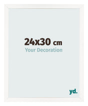 Fotokader 24x30 cm Wit Hoogglans MDF Bologna Voorzijde Maat | Yourdecoration.be