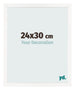Fotokader 24x30 cm Wit Hoogglans MDF Bologna Voorzijde Maat | Yourdecoration.be