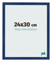 Fotokader 24x30cm Donkerblauw Geveegd MDF Bologna Voorzijde Maat | Yourdecoration.be