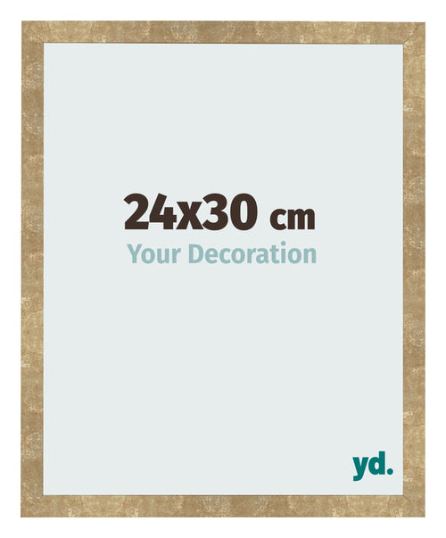 Fotokader 24x30cm Goud Antiek MDF Bologna Voorzijde Maat | Yourdecoration.be