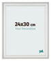 Fotokader 24x30cm Wit Geveegd MDF Lazio Voorzijde Maat | Yourdecoration.be