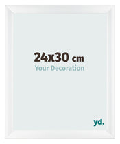 Fotokader 24x30cm Wit Mat MDF Pisa Voorzijde Maat | Yourdecoration.be